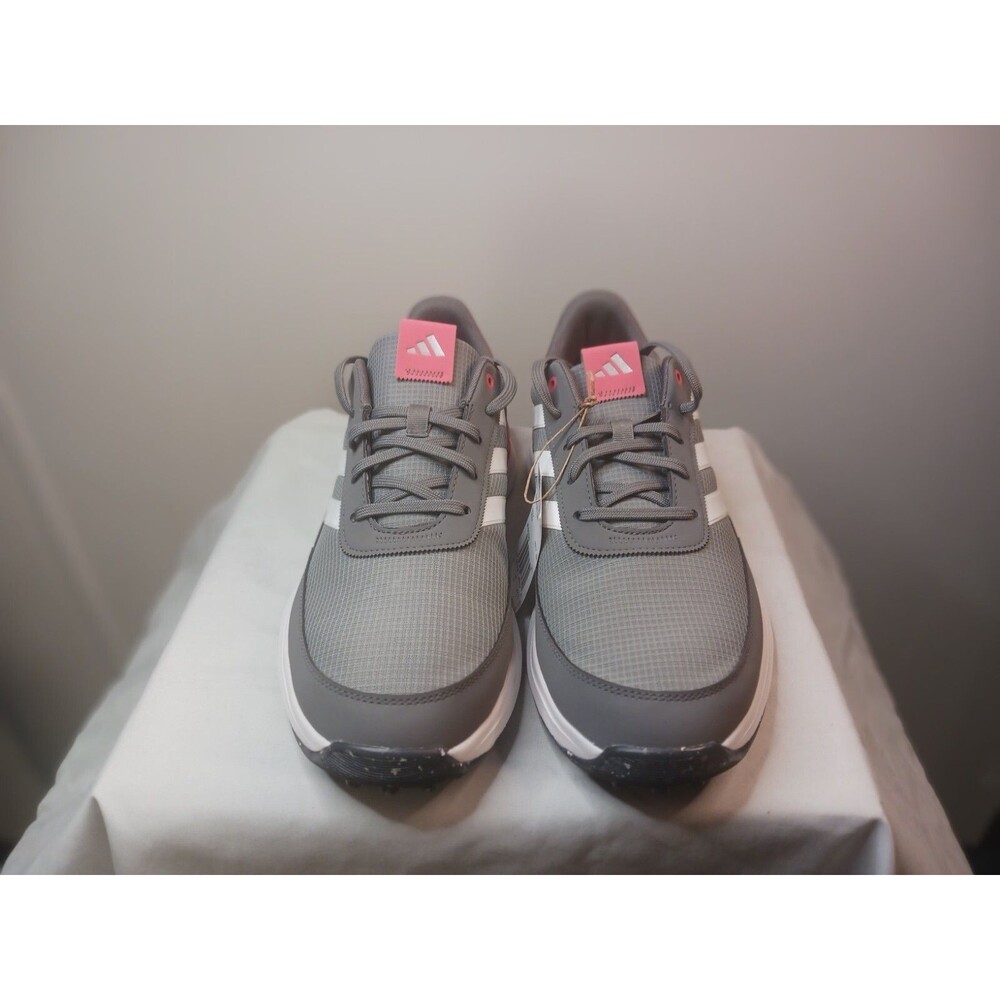 New Adidas S2G Grey/Coral Spikeless '24 Golf Shoe Men's Size 10 IF0339 - Picture 4 of 7